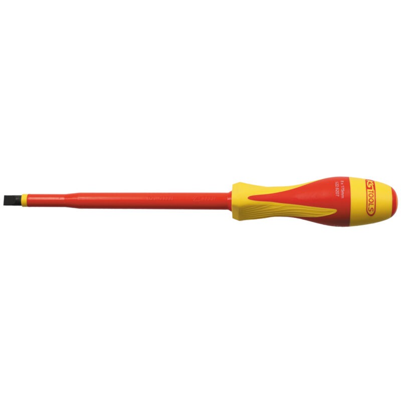 Ks Tools – Isolierter Schlitzschraubendreher Aus Zwei Materialien, 1000 V, 8,0 X 175 Mm – 922.6207