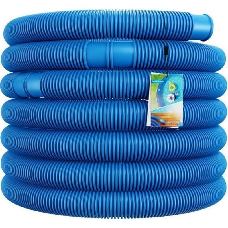 14 M Langer, Flexibler Blauer Poolschlauch (ø 32 Mm) Mit Trennhülsen, Schlauch Für Pumpe, Teichbewässerungsschlauch