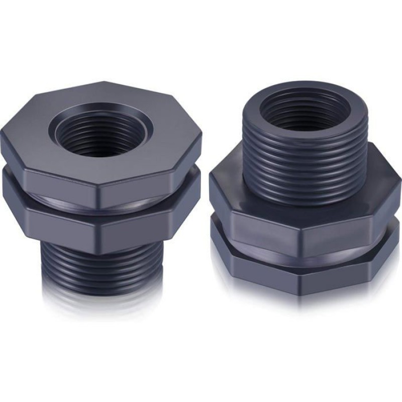 2 Pvc-durchführungen Für Regenwassernutzungssysteme, Aquarien, Wassertanks (3/4 Zoll)