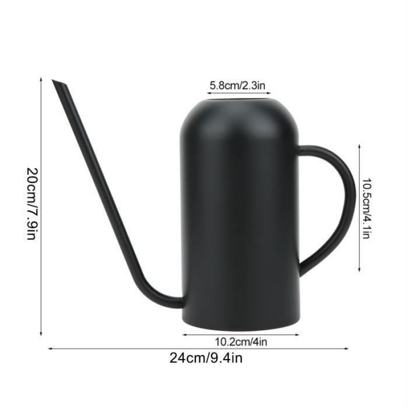 Gießkanne – 1,5 L – Edelstahl – Ergonomisch – Langer Ausguss