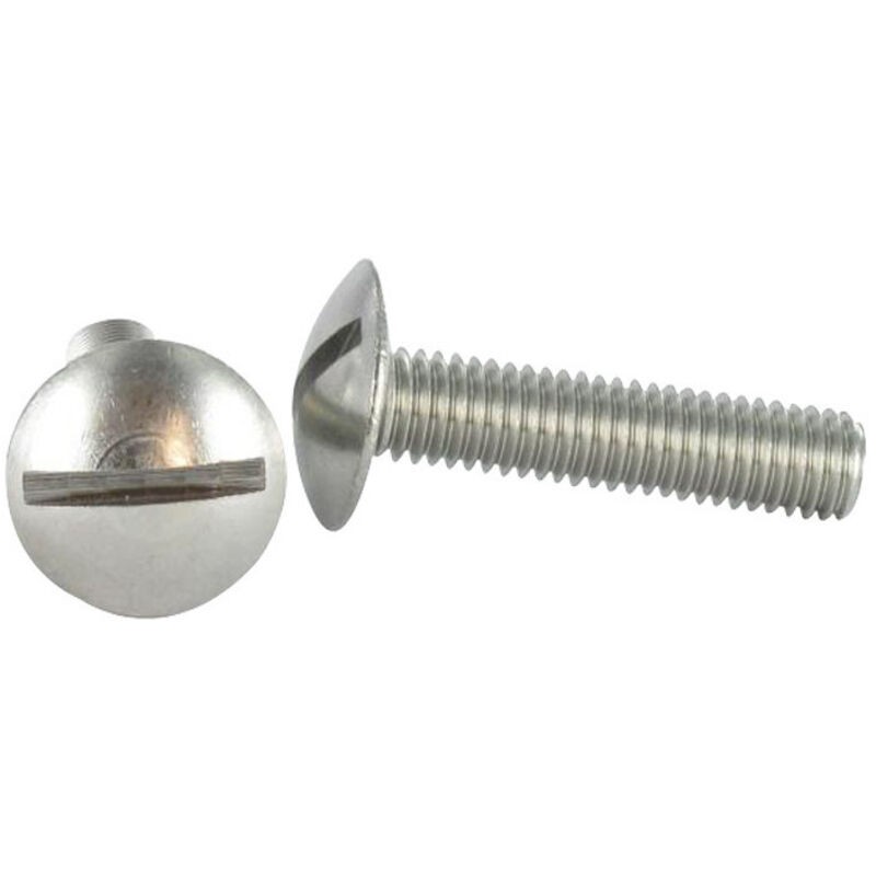 Linsenkopfschraube, Breiter Rundkopf, Schlitz, Trl, Edelstahl A2, M4x20, 1 Stück