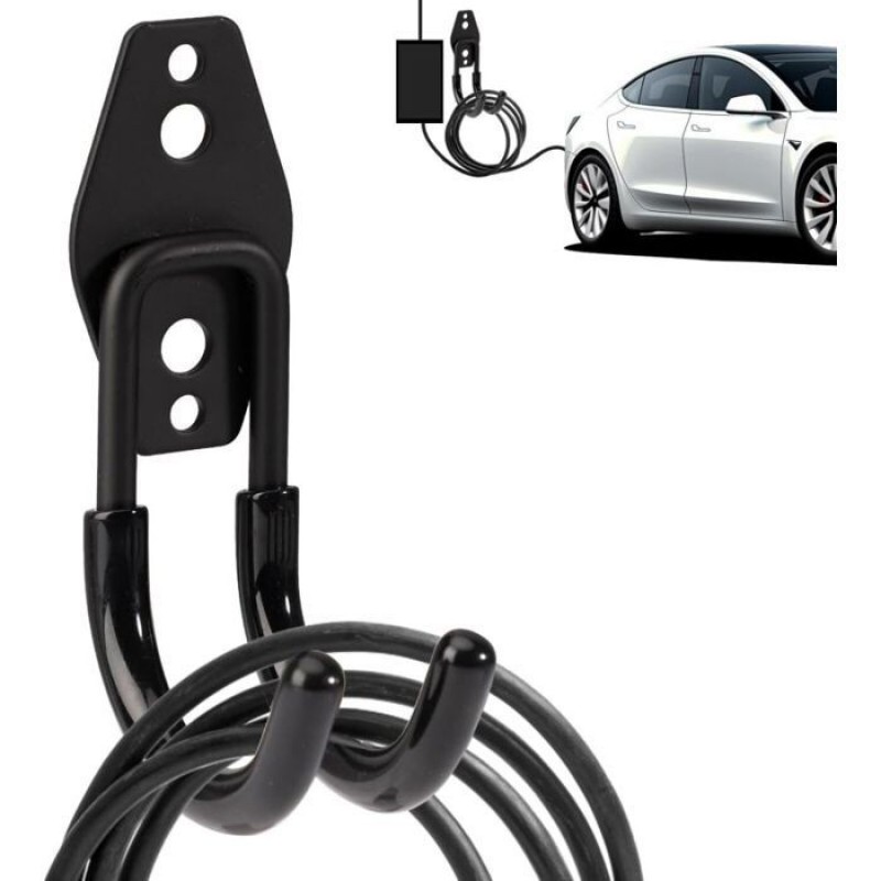 Halterung Für Elektroauto-ladegerät, Robuste Wandhalterung Mit J-haken Aus Stahl Für Kabelaufwickler