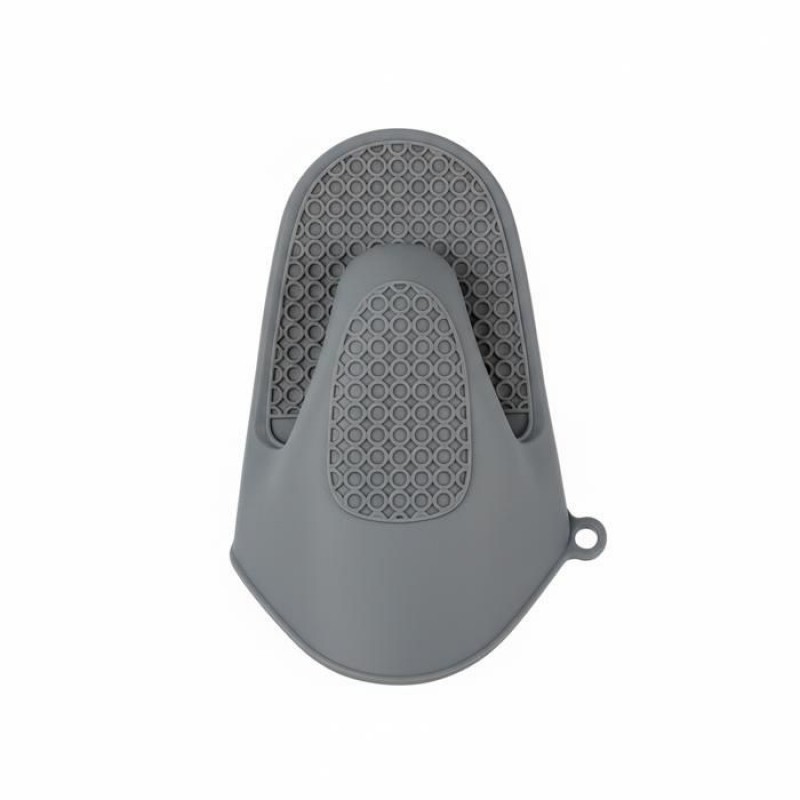 Hitzebeständige Zange, Ergonomische Form, Grau, Für Den Küchenofen