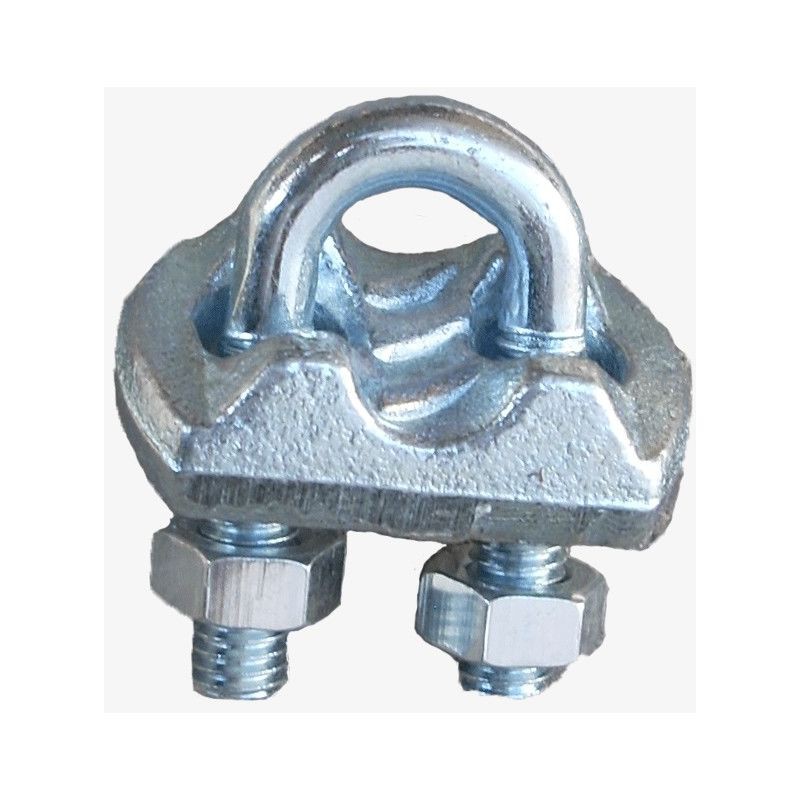 Kabelklemme – 6 Mm – Verzinkter Stahl – Kabelklemme – 6 Mm – Verzinkter Stahl – Kabelklemme – 6 Mm – Verzinkter Stahl
