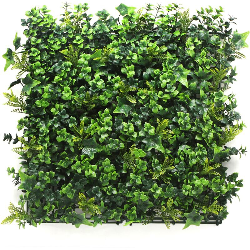 Künstliche Grüne Wand Für Den Innenbereich, Künstliche Hecke, Wandpaneele, Tropische Kulisse, 50 X 50 Cm
