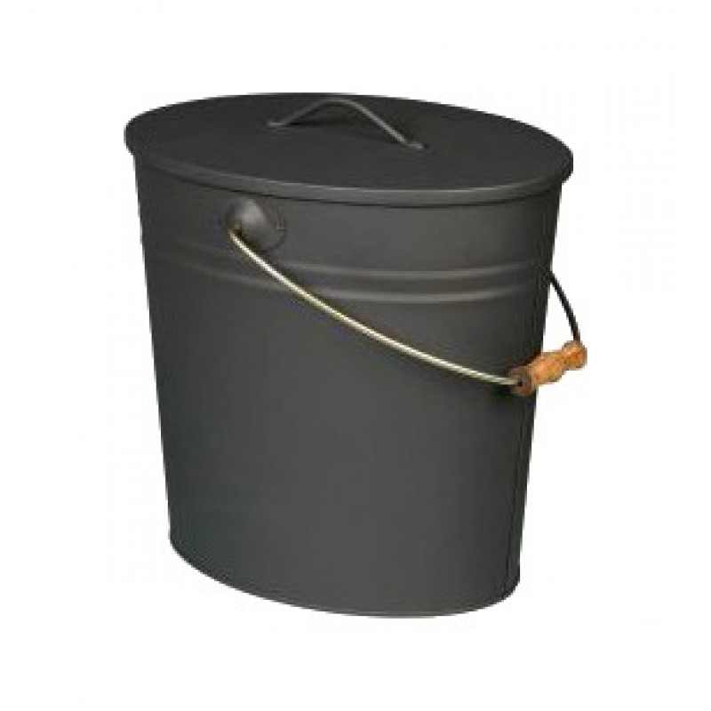 Kleiner Anthrazitfarbener Ascheeimer – 15 Liter