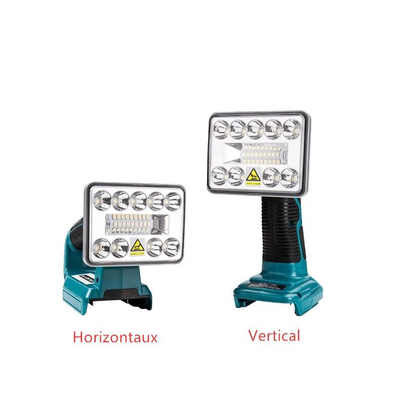 Outdoor-taschenlampe Mit Usb-anschluss Für Makita-akkus – 7,6 Cm (3 Zoll) Vertikal