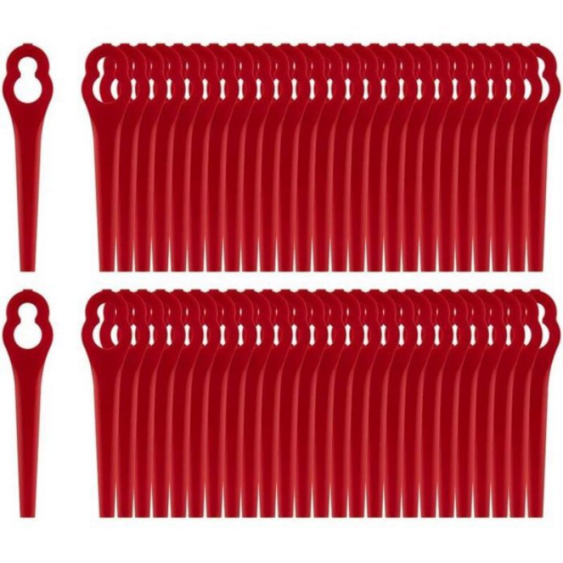 Packung Mit 100 Ersatzklingen, Kompatibel Mit Dem Kabellosen Einhell-rasentrimmer – Kunststoffklinge Für Einhell-freischneider.