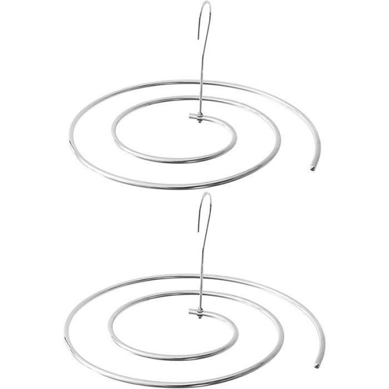 2er-pack Platzsparende Bettlakenhalter, Multifunktionaler Spiralförmiger Wäscheständer, Aus Edelstahl
