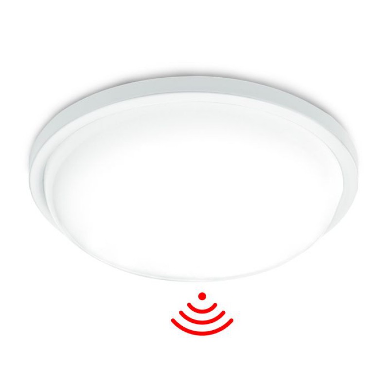 Aufun 15w Led-deckenleuchte Mit Bewegungsmelder, 1200 Lumen, Ultraflach, Ip44, Kaltweiß, Für Flur, Badezimmer, Küche