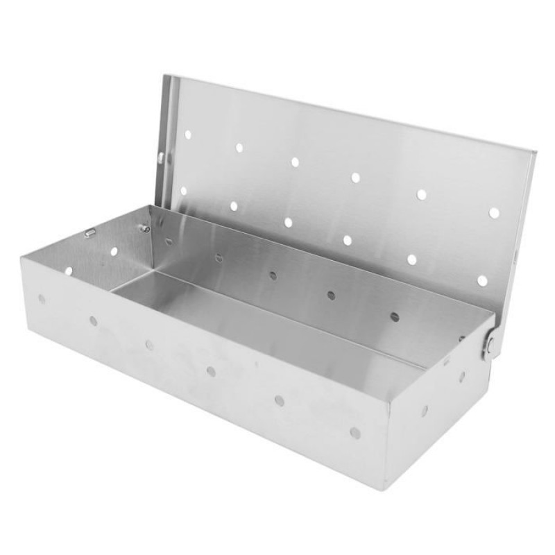 Räucherbox Aus Edelstahl, Holzchips Für Grillfleisch/fisch, Grillzubehör Lbjfyhjn