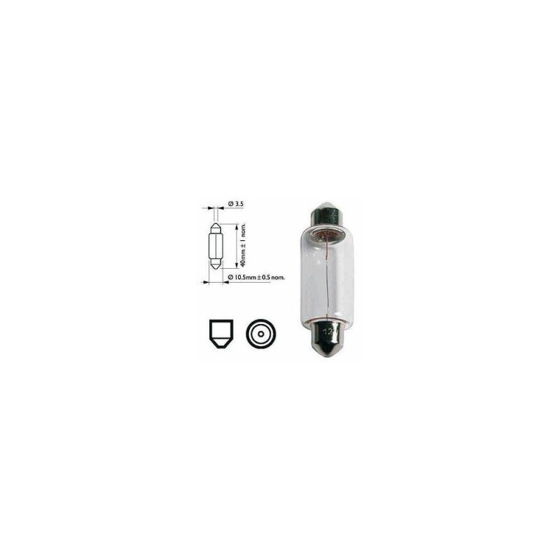 Sv 8.5 Soffittenbirne – 8/12 V – 18 W – 10er-packung