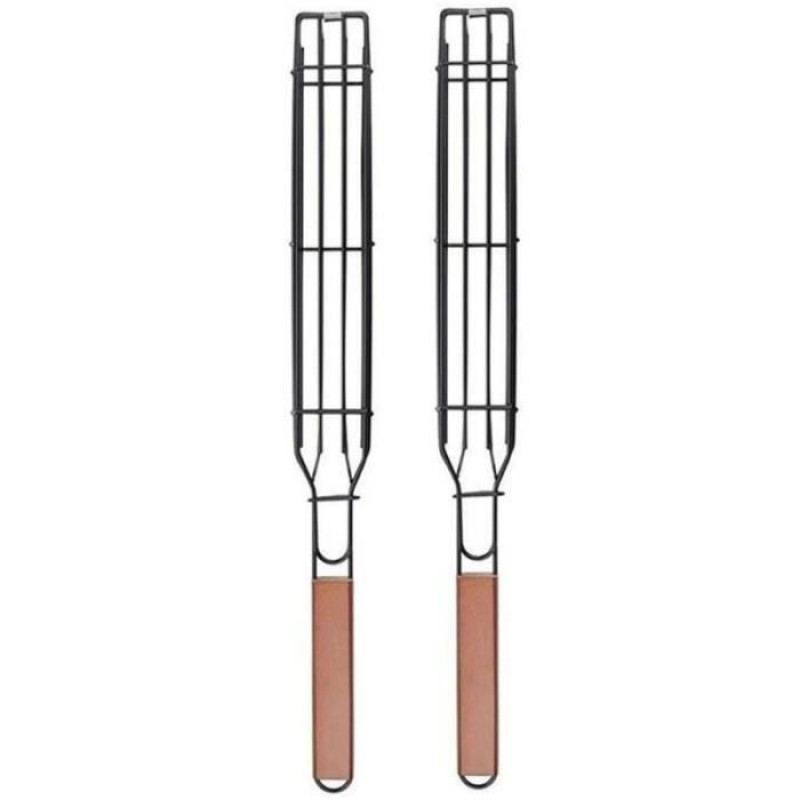 Servierzange, Quadratisches Grillnetz, 1 Stück, Edelstahl-grillgitter - Grillbesteck, 2 Stück