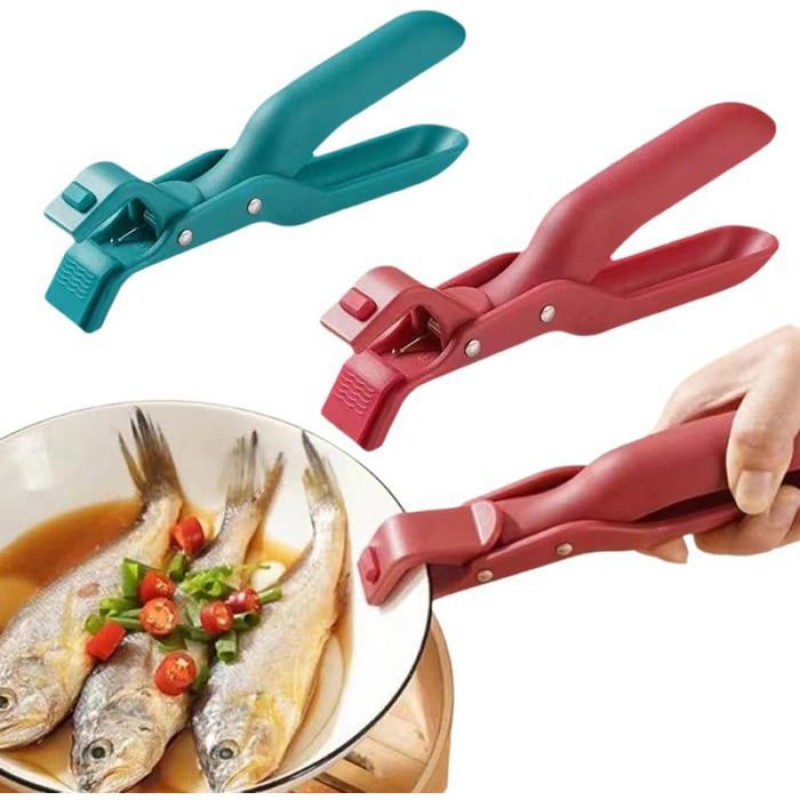 Set Aus 2 Multifunktionalen Silikonzangen Mit Hitzeschutz Zum Schutz Vor Verbrennungen - Küchenzubehör.