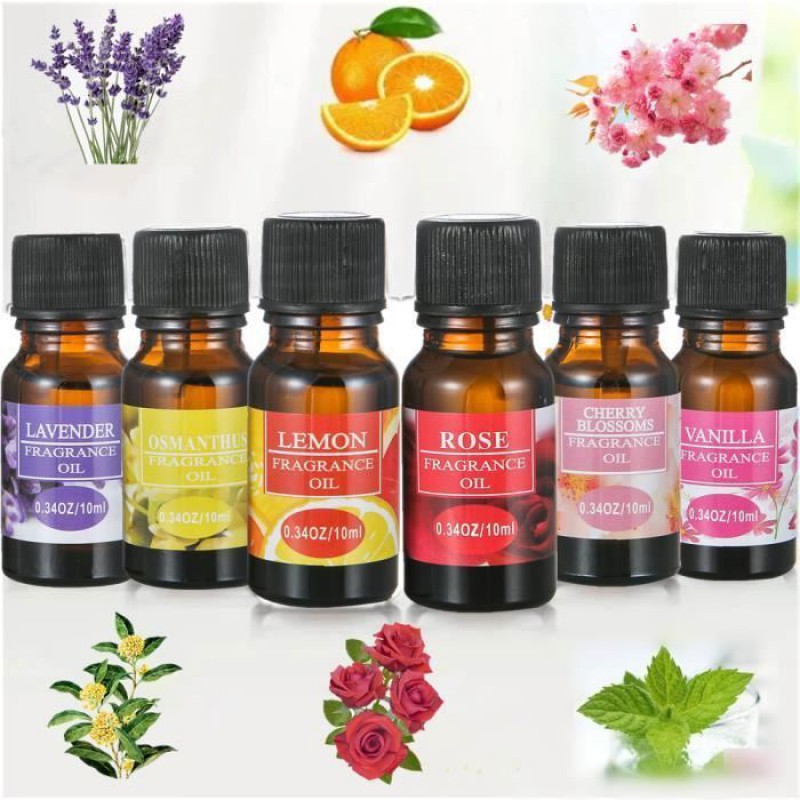 Ätherische Öle, 6 X 10 Ml Ätherische Öle Für Diffusoren (zitrone, Lavendel, Rose, Osmanthus, Vanille, Kirsche)