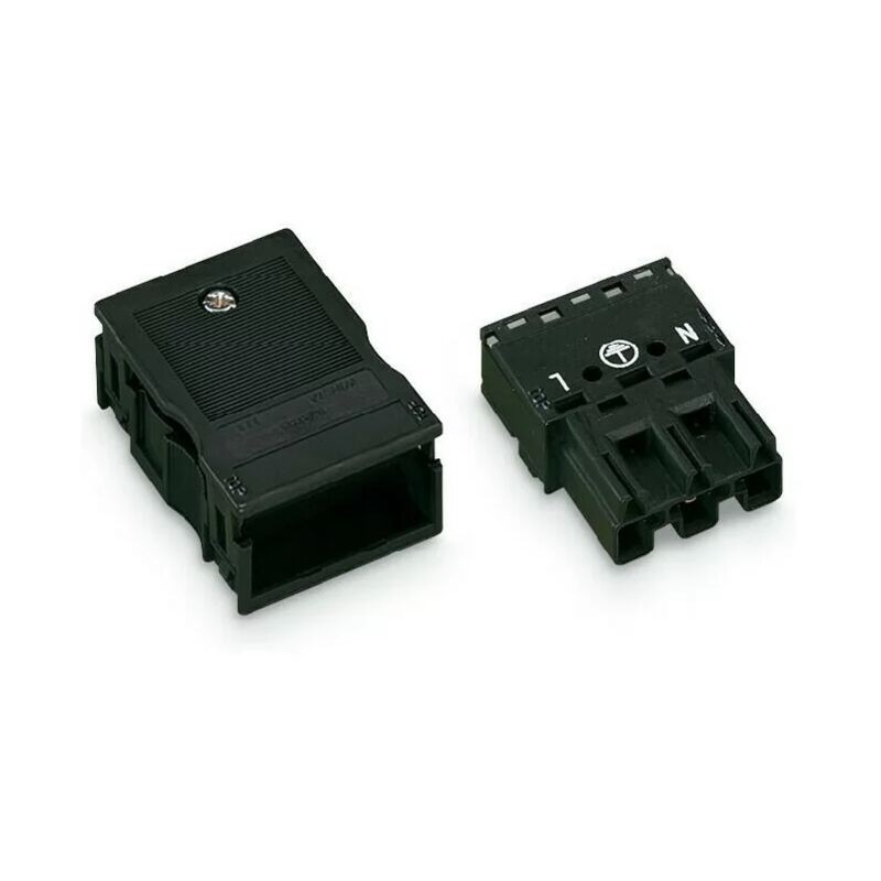 Wago 770-113 3p Stecker 4mm ≤ 25a 250v Schwarz - Wago 770-113 3p Stecker 4mm ≤ 25a 250v Schwarz