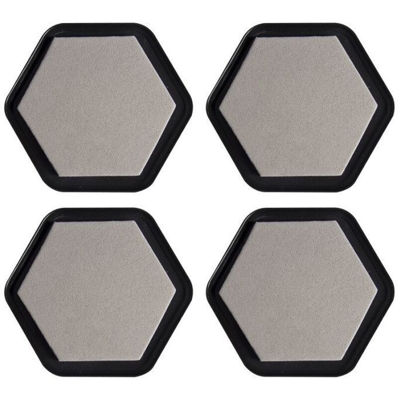 Set Mit 8 Möbelgleitern, 10 Cm, Schwarz