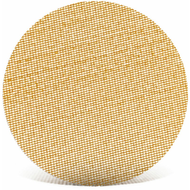 Ultranet Selbstklebende Schleifgitter, 150 Mm, Für Exzenterschleifer, Hochwertiger Weißer Korund (25er-packung) G60