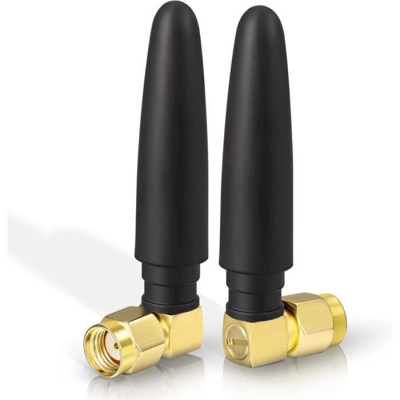 Wlan-antenne 2,4g/5g, Rechtwinklig, Rp-sma-stecker, Leicht, Omnidirektional, Geeignet Für Computeradapter, Usb.