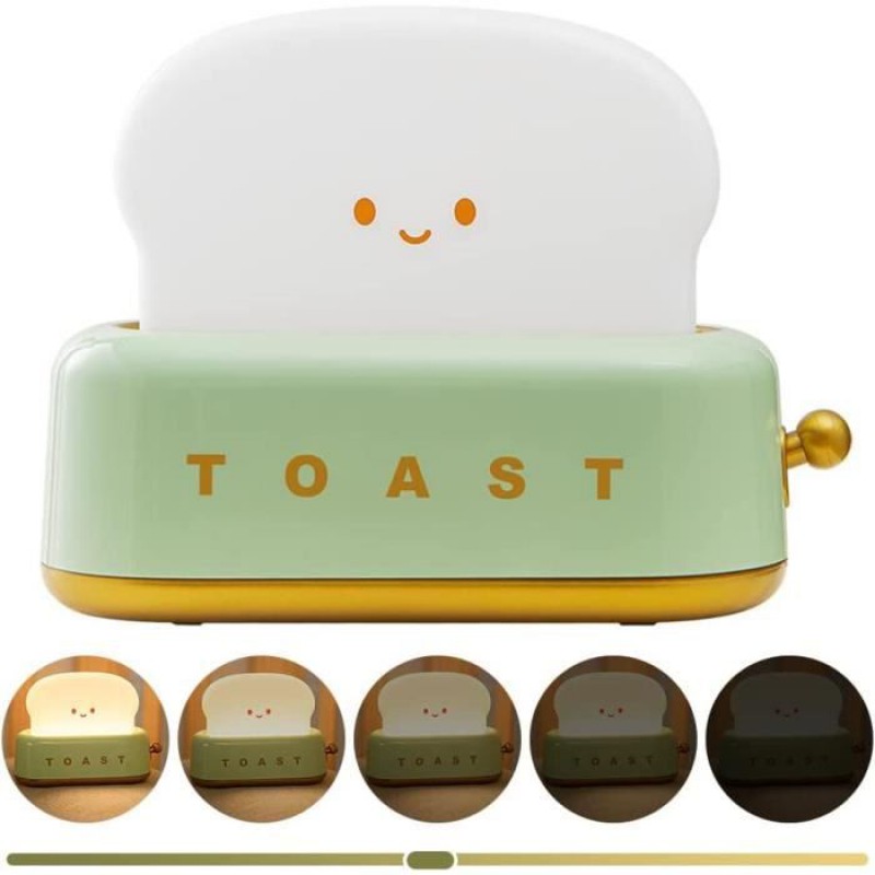 Nachtlicht In Form Eines Toasters Für Kinder, Baby-nachtlicht Mit Dimmer Und Timer Fürs Kinderzimmer