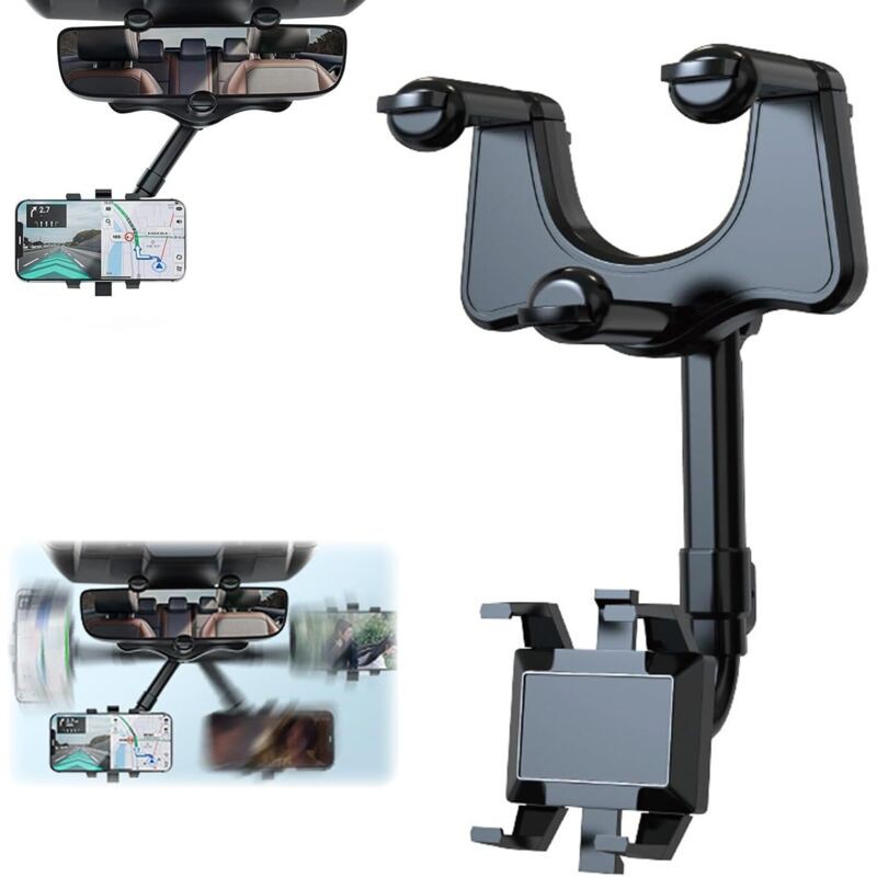 Handyhalterung Für Den Rückspiegel, 360° Drehbare Auto-handyhalterung