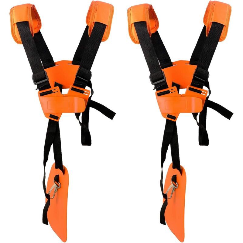Set Mit 2 Verstellbaren Schultergurten Für Rasenmäher Mit Strapazierfähigem Nylongurt Für Gartenarbeiten Oder Freischneider Für Km, Stihl Fs Freischneider (orange)