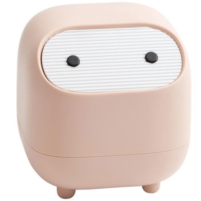 Kleiner Mülleimer, Niedlicher Ninja-schreibtischmülleimer Mit Deckel Für Zuhause Und Büro (pink) Lighthouses