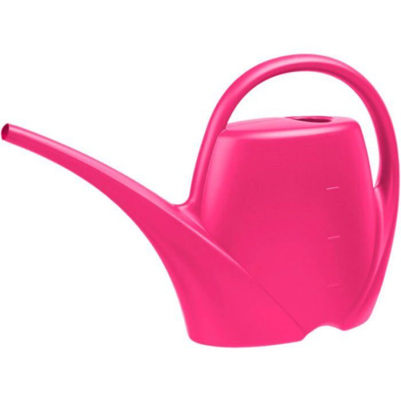 1 Gießkanne, Kunststoff, Rosa, Langer Ausguss, Ergonomischer Griff, Für Drinnen Und Draußen.