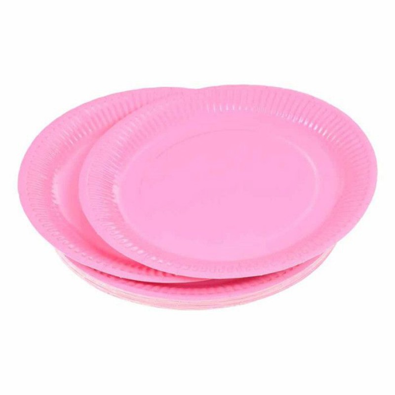 Set Mit 20 Papptellern Mit Der Aufschrift „vitamin“, 18 Cm, Rosa