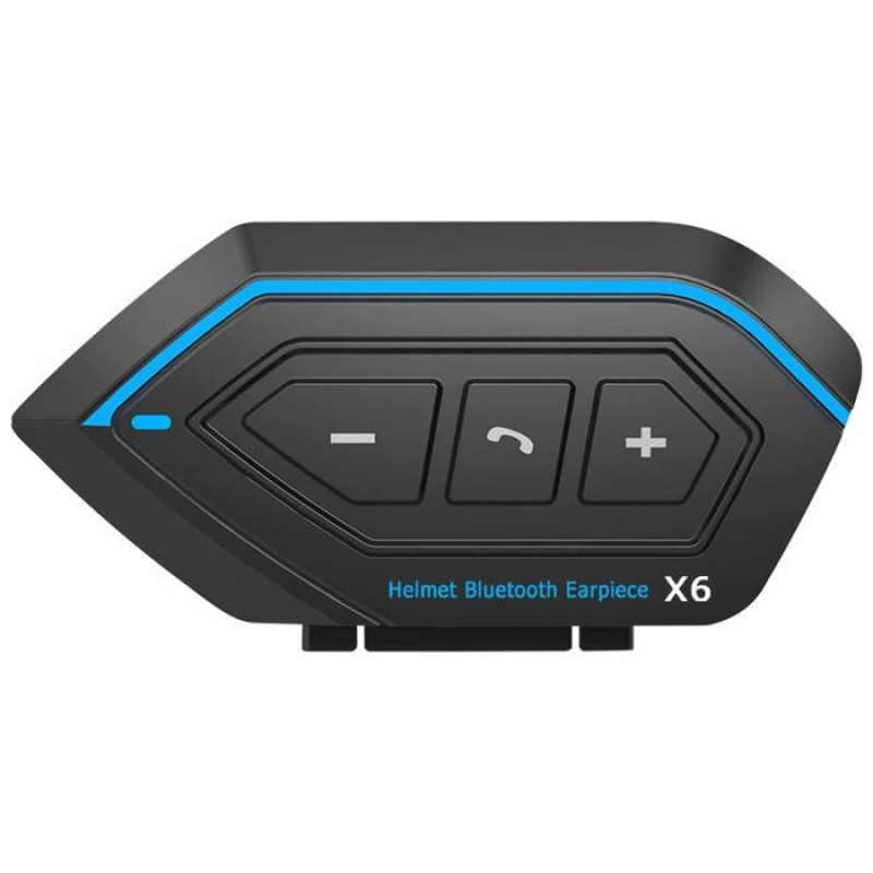 Bluetooth 5.0 Headset Mit Festem Mikrofon, Wasserdichter Gegensprechanlage, Universeller Kopplung, Für Motorrad- Und Skifahrer (schwarz)