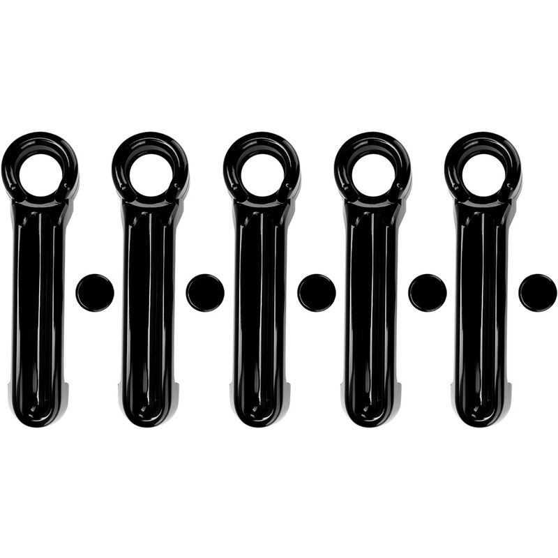 Jeffergarden Außentürgriff 10-teiliges Abs-autotürgriff-abdeckungsset Passend Für Wrangler Jk 07-17 Schwarz (schwarz)