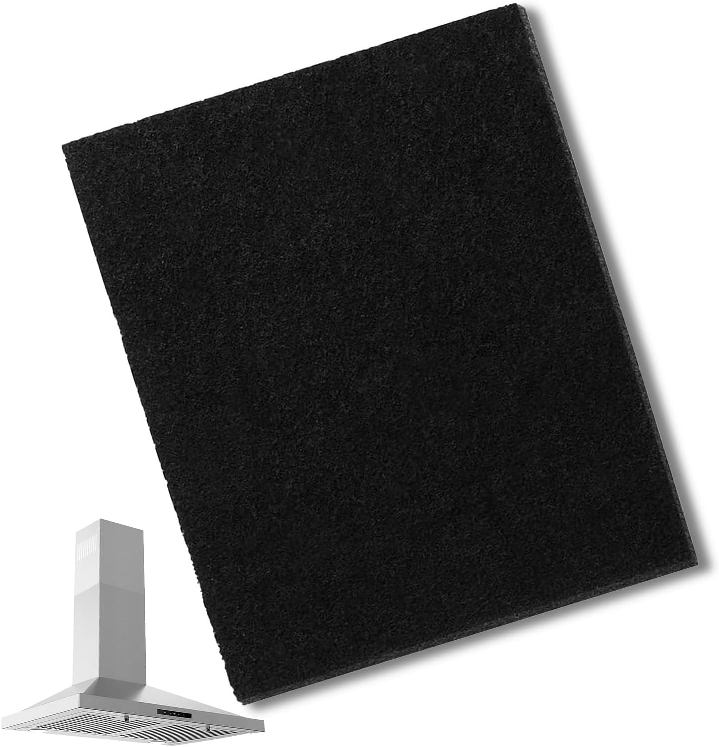 Universeller Aktivkohlefilter – 1 Stück – Zuschneidbarer Pu-schaum – Entfernt Fett Und Gerüche – Für Dunstabzugshauben – 47 X 57 Cm – Schwarz