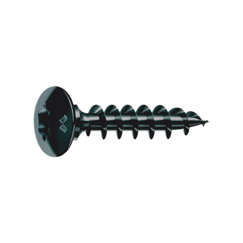 Schwarze Scharnierschraube Panelvit Penture Tx30 6x50, 200 Stück, Mustad