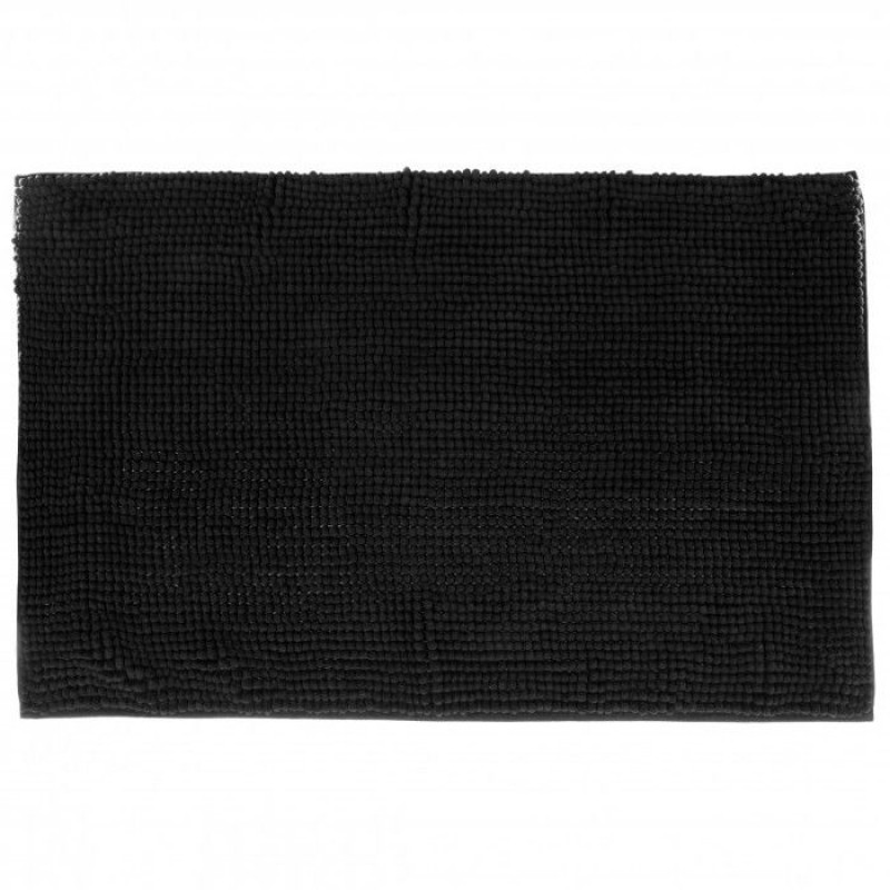 Atmosphéra Badematte „raupe“ 50 X 80 Cm – Schwarzes Chenille