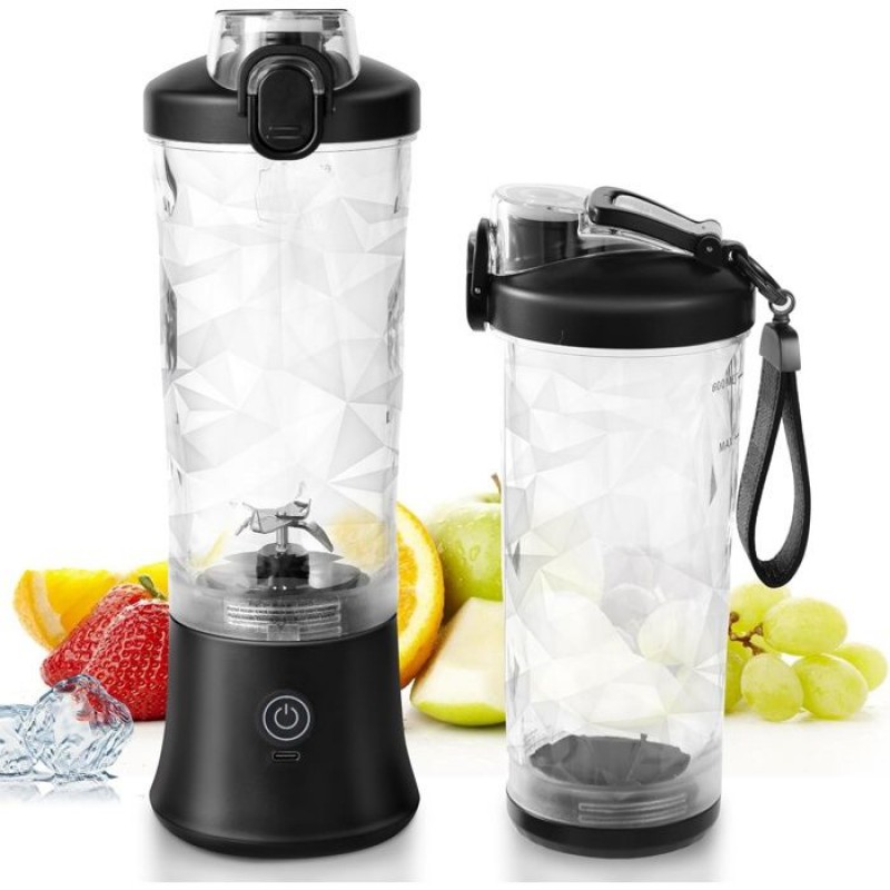 Smoothie-mixer – Chronus – Tragbar – 590 Ml – Usb-c – Schwarz