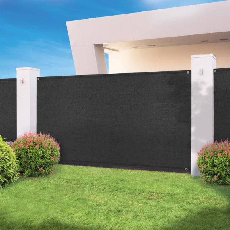 Sichtschutzfolie Mit Hoher Dichte, 1,8 X 10 M, Schwarz, 300 G/m², Professionelle Qualität