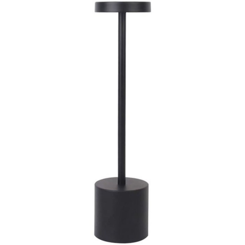 Kabellose Tischleuchte Mit 1800 Mah Akku, Usb-aufladung, 3-farbiger Touch-led, Schwarz