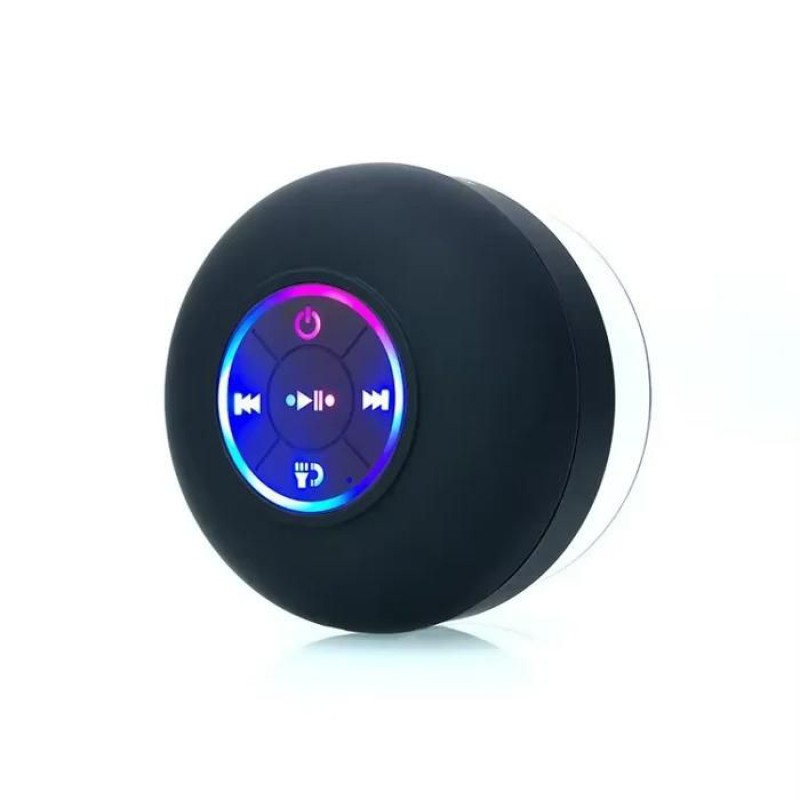 Schwarzer Mini-bluetooth-lautsprecher, Wasserdicht (ipx4), Kraftvoller Bass, Freisprechmikrofon, Tragbar Für Strand, Auto Und Pool