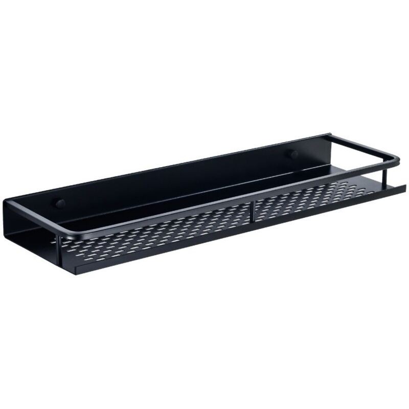 50 Cm Schwarzes Badezimmerregal, Duschregal Und Ablagefläche, Badezimmerregal Aus Edelstahl