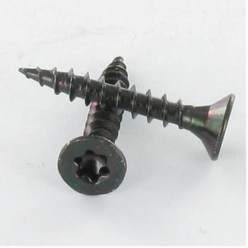 Vba Spanplattenschrauben Mit Senkkopf Tf Torx T15 3,5 X 20, Schwarz Verzinkter Stahl – 100 Stück