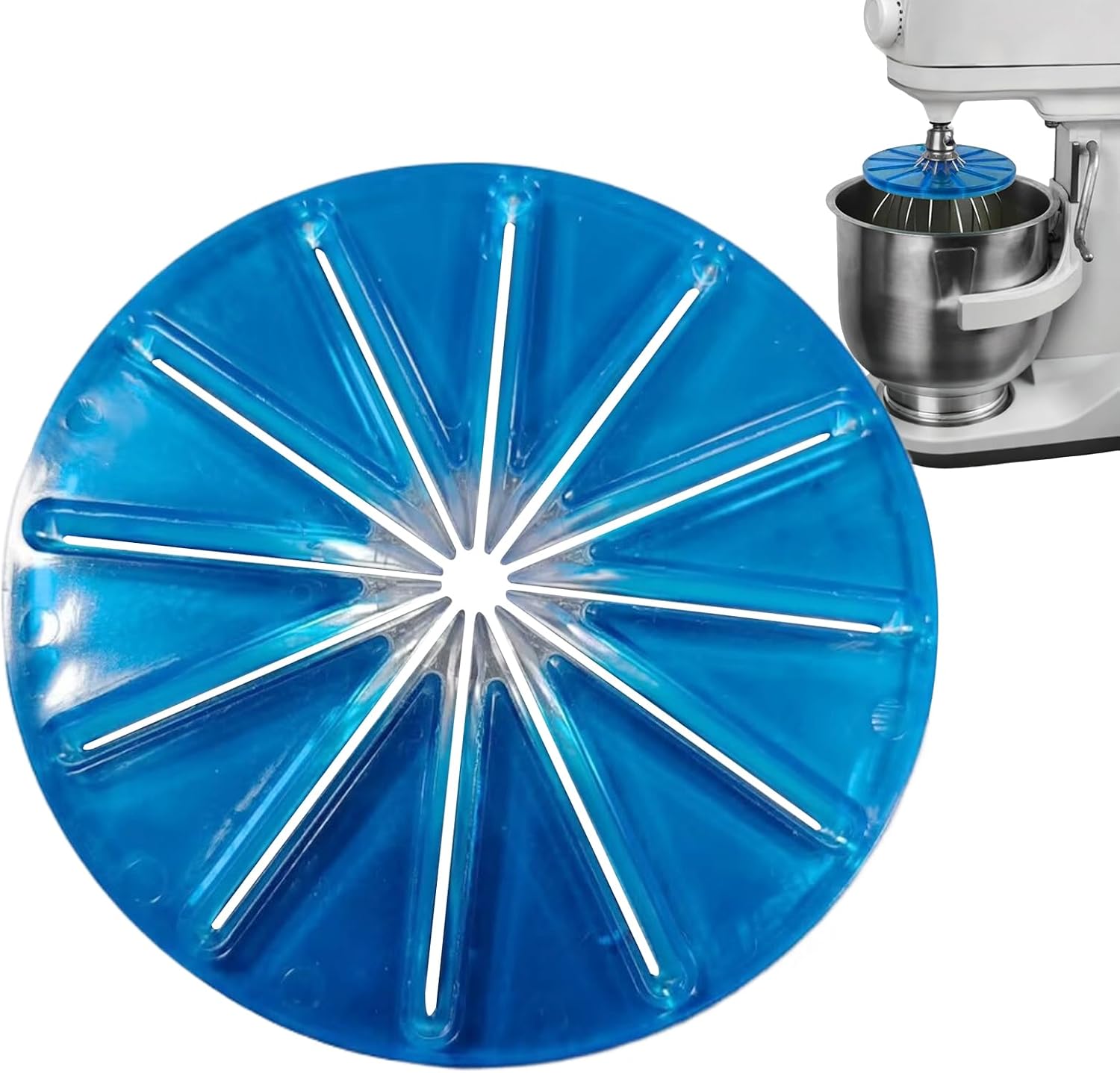 Spritzschutz – 1 Stück – Silikon – Für Küchenmaschinen – Kompatibel Mit 6-draht-schneebesen – Transparent