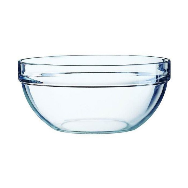 Stapelbare Salatschüssel Sala 10 Cm, Rund, Für 1 Person(en), Aus Gehärtetem Glas, Transparent, Für Den Persönlichen Gebrauch.