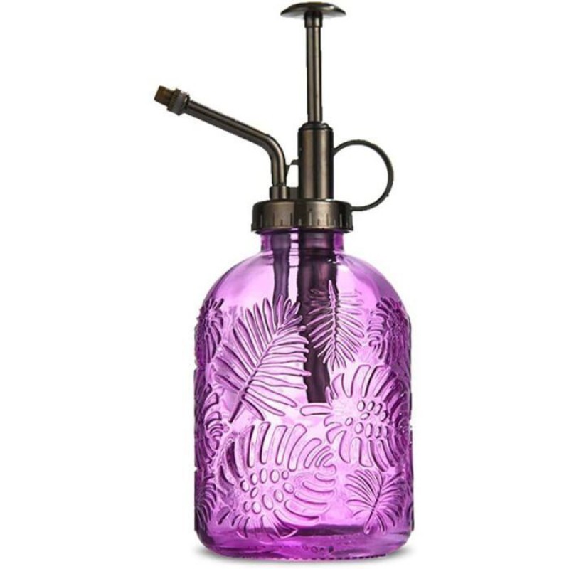360-ml-retro-gießkanne Mit Pumpaufsatz, Einhand-sprühgerät/nebeldüse – Lila