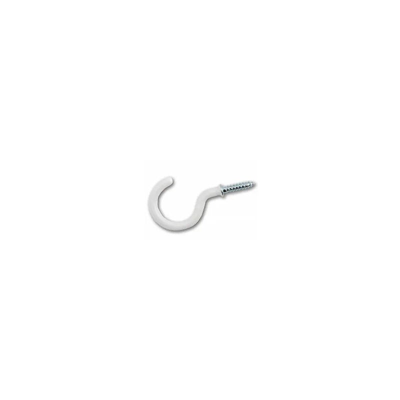 Weißer Stahlhaken Mit Rilsan-beschichtung, 2,5 X 10 Mm, 15 Stück