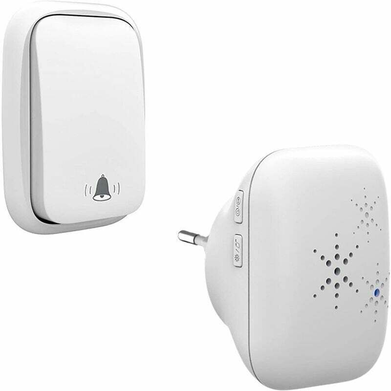Kabellose, Batterielose Außentürklingel, Wasserdicht (ip65), Schnee- Und Regenbeständig, Weiß Und Feuchtigkeitsbeständig