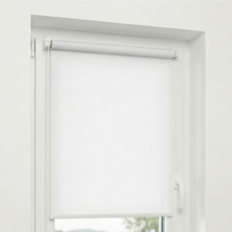 Klemmfix-rollo Ohne Bohren – 50 X 150 Cm – Weiß – Halbverdunkelndes Innenrollo