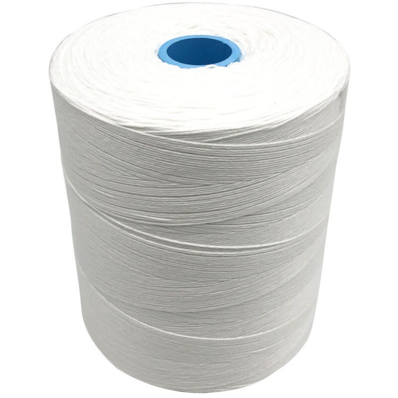 Weißes Polyester-lebensmittelgarn, 4 Stränge X 3000 Meter (1 Kg Rolle), 9 Kg Reißfestigkeit – D-work