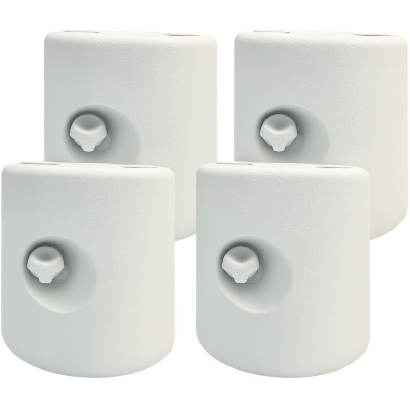 Set Mit 4 Zylindrischen Ballastgewichten Für Pavillons, Festzelte Und Zelte, Abmessungen: Ø 22 / Ø 24 X 25 Cm (höhe), Weißes Hdpe