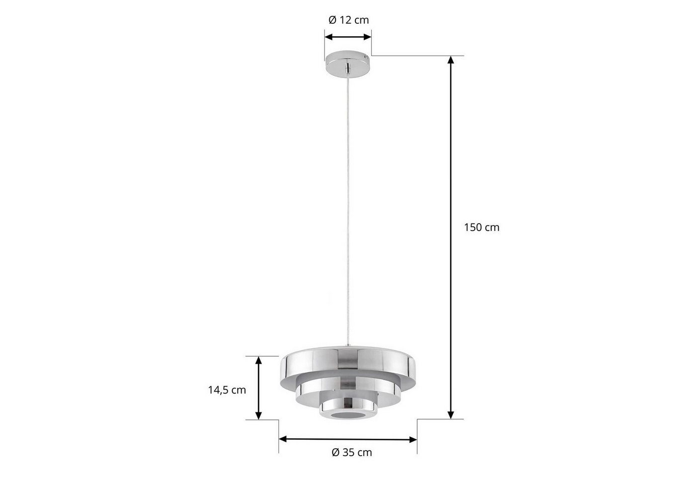 Pendelleuchte "tivra" Aus Metall Für Wohnzimmer & Esszimmer Von Lindby Bild 5