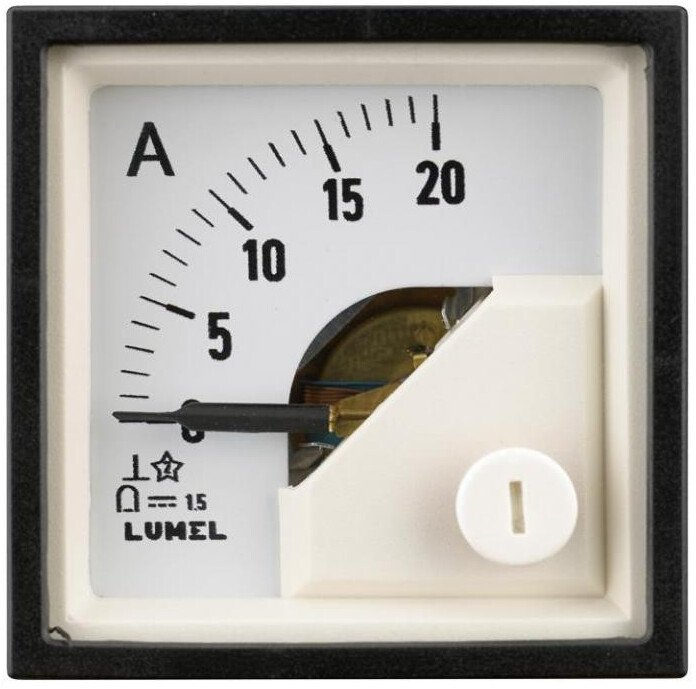 Analoges Amperemeter Lumel Ma16 Wasserdicht 48x48 Mm